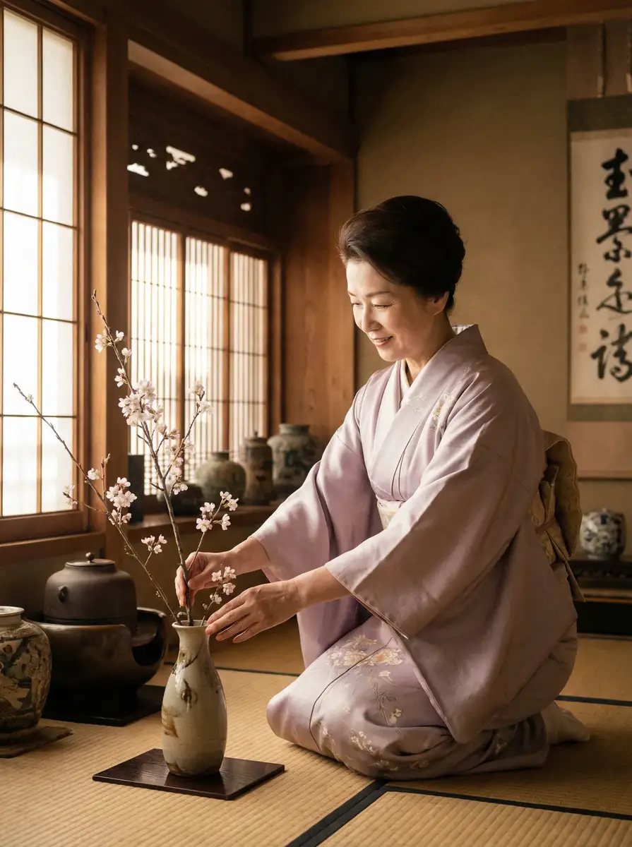 一位优雅的 免费观看60分钟高清电视剧 在和室中插花